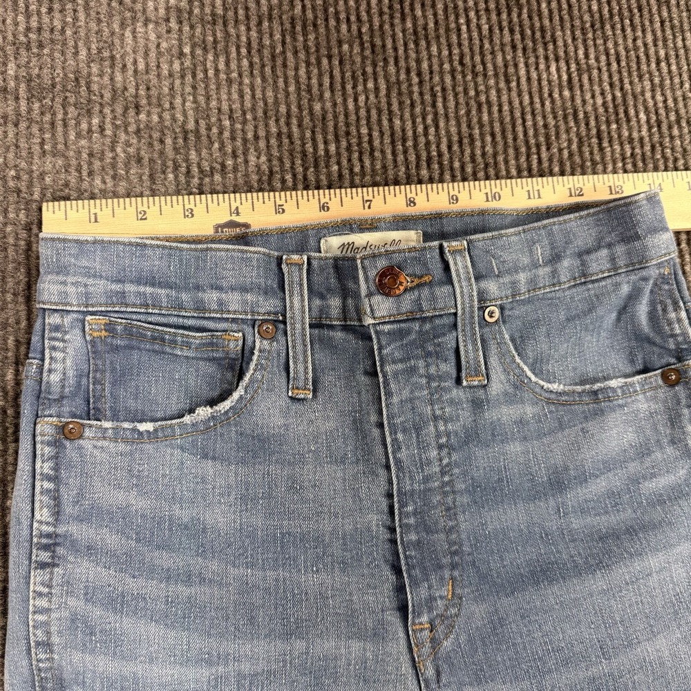 MADEWELL Jeans Women's 27 X 28 Denim Light Wash High-Rise Retro Flare - Picture 8 of 11